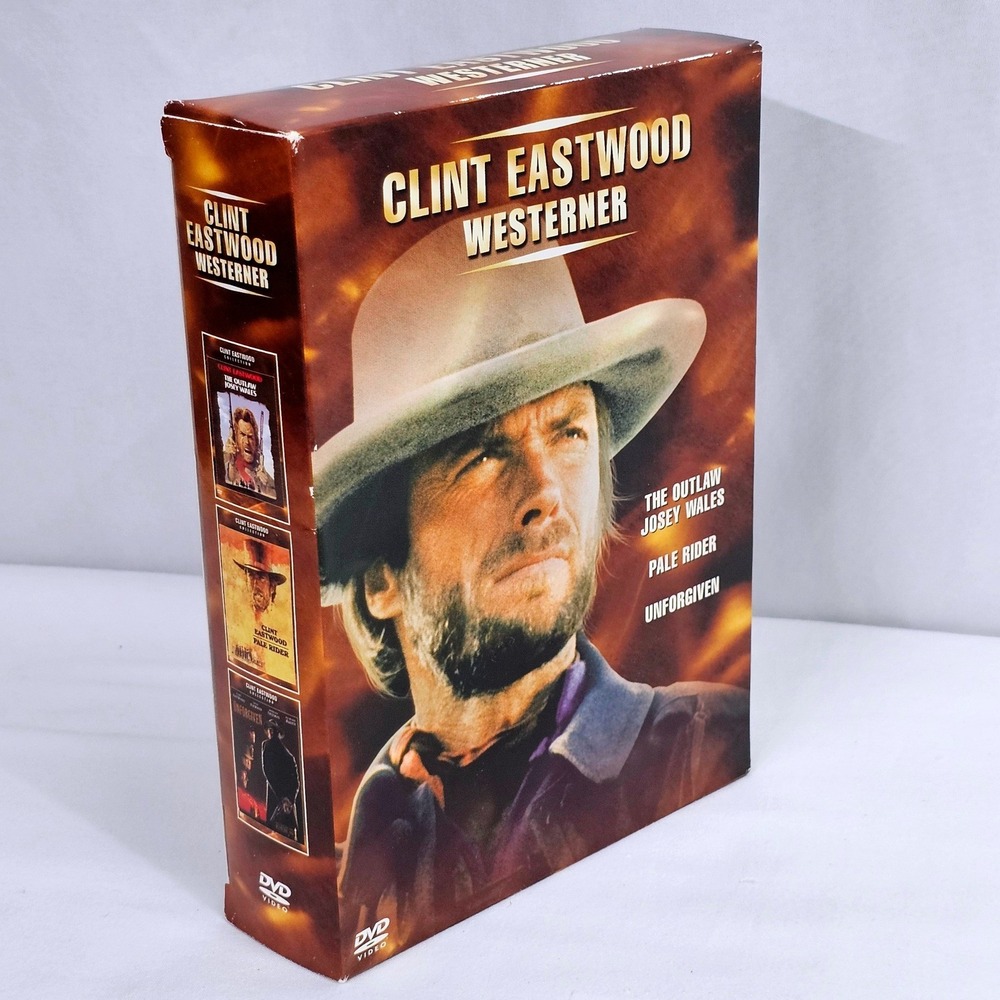 Clint Eastwood Westerner DVD Box Set 3-Movie‎ Unforgiven Pale Rider Josey Wales